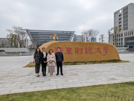 Group photo of Mainland Affairs Office and representatives of the CBET visiting GDUFE