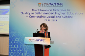 The keynote speeches featured two distinguished speakers -- Professor Stamenka Uvalić-Trumbić, Former Head of the Higher Education Section (UNESCO) and Former Senior Adviser for International Affairs to the Council for Higher Education Accreditation (USA).