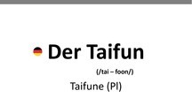 【Easy German - der Taifun 】