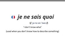 【Easy French - je ne sais quoi 】