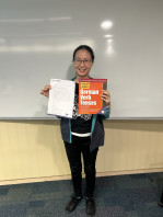 Congratulations to Carol, who has won the Outstanding Performance Award in our German Introductory Course! Gratuliere! 