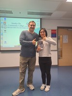 恭喜譚小姐獲得我們法語入門證書課程的傑出表現獎! Félicitations! 