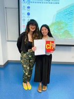 Congratulations to Ms. Poon, who has won the Best Progress Award in our Certificate in Spanish (Introductory)! ¡Felicitaciones! (Jun 2024)