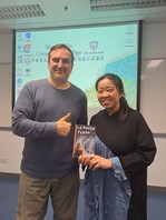 Congratulations to Maggie, who has won the Best Progress Award in our Certificate in French (Introductory)! Félicitations! 