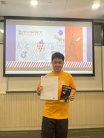 Congratulations to Mr. Lee, who has won the Best Progress Award in our Certificate in French (Introductory)! Félicitations! 